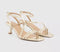 Womens OFFICE Millennium Strappy Heeled Sandals Gold