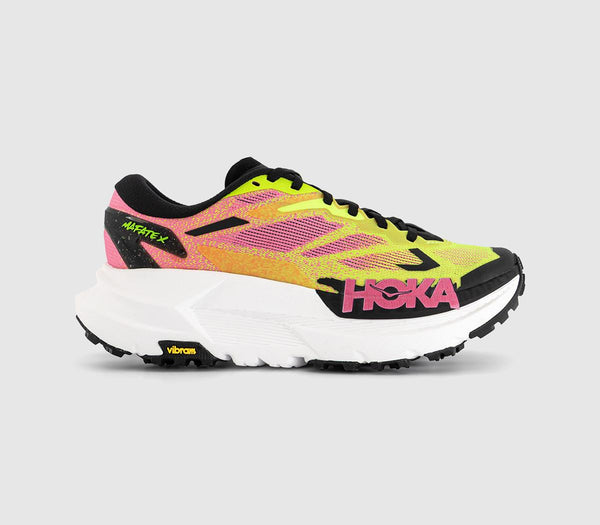 HOKA Mafate X Trainers Neon Hoka Citrus Neon Rose F