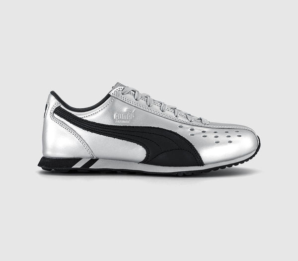 PUMA Sprint Trainers Metallic Puma Silver Puma Black