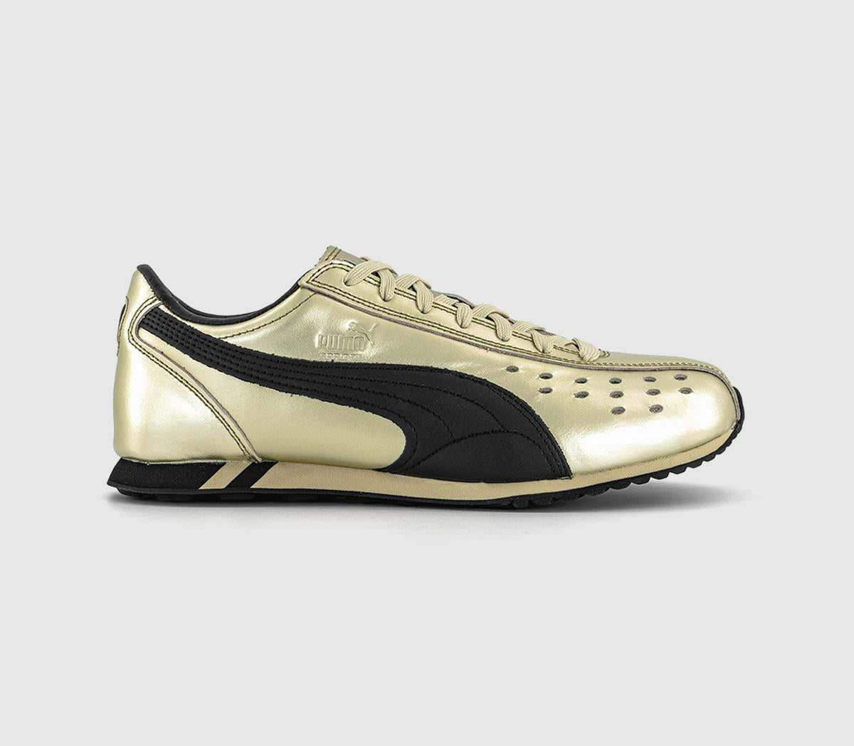 PUMA Sprint Trainers Metallic Puma Gold Puma Black