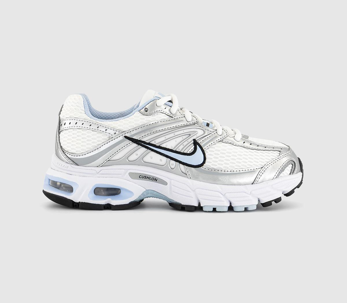 Nike Air Max Moto 2k Trainers White Hydrogen Blue Metallic Silver