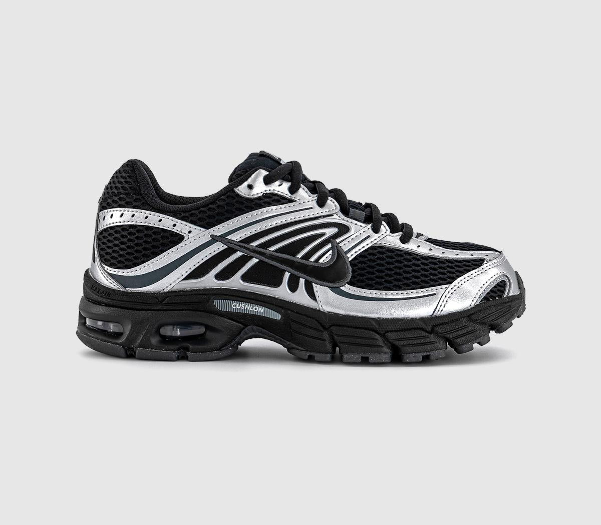 Nike Air Max Moto 2k Trainers Metallic Silver Total Orange White Black