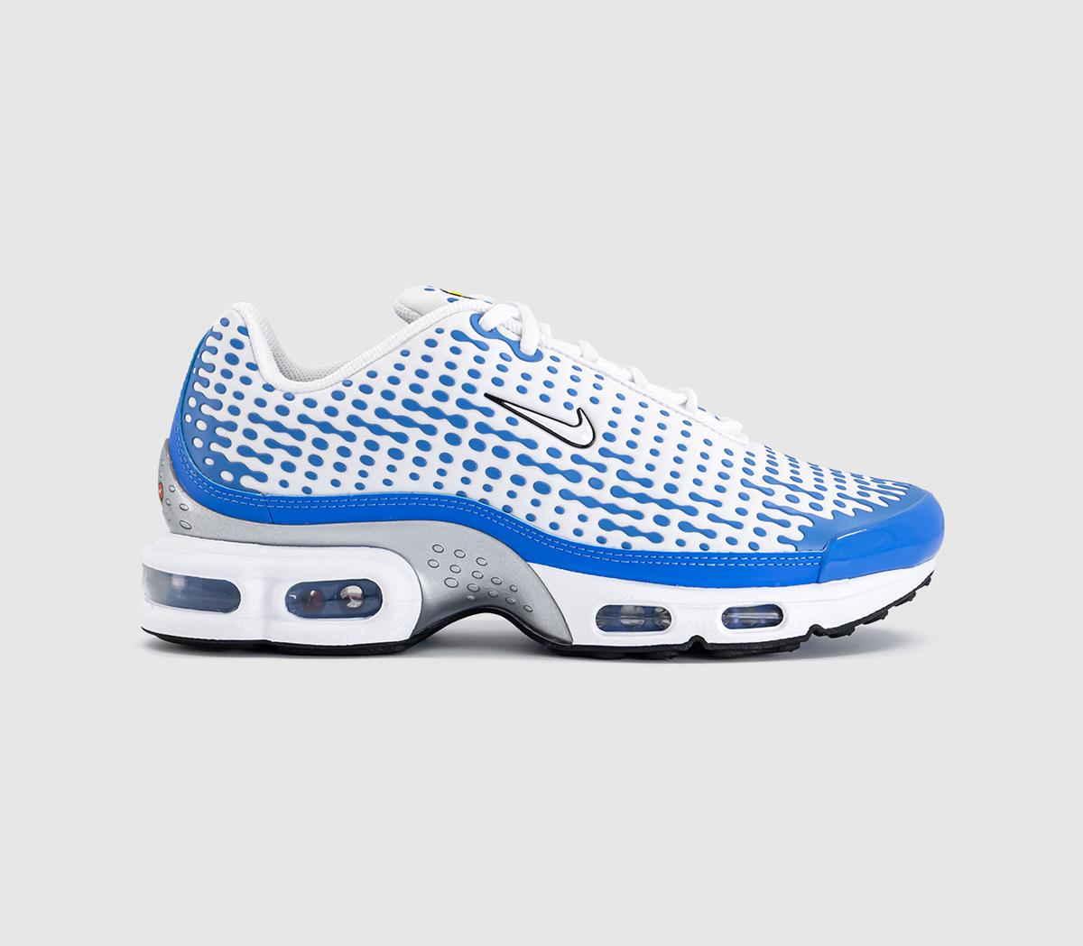 Nike Air Max Plus Vii Trainers White White Blue Crystal Metallic Silver