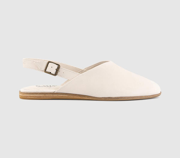 Womens TOMS Jade Slingback Mules Natural Sand Leather