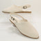 Womens TOMS Jade Slingback Mules Natural Sand Leather