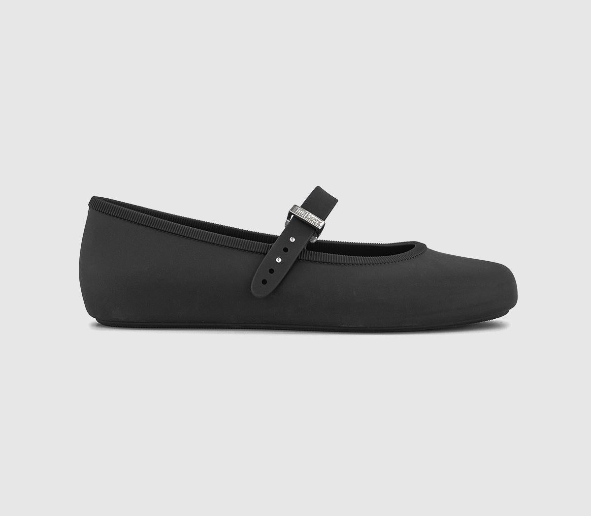Womens Melissa Soft Ballerina Pumps Black