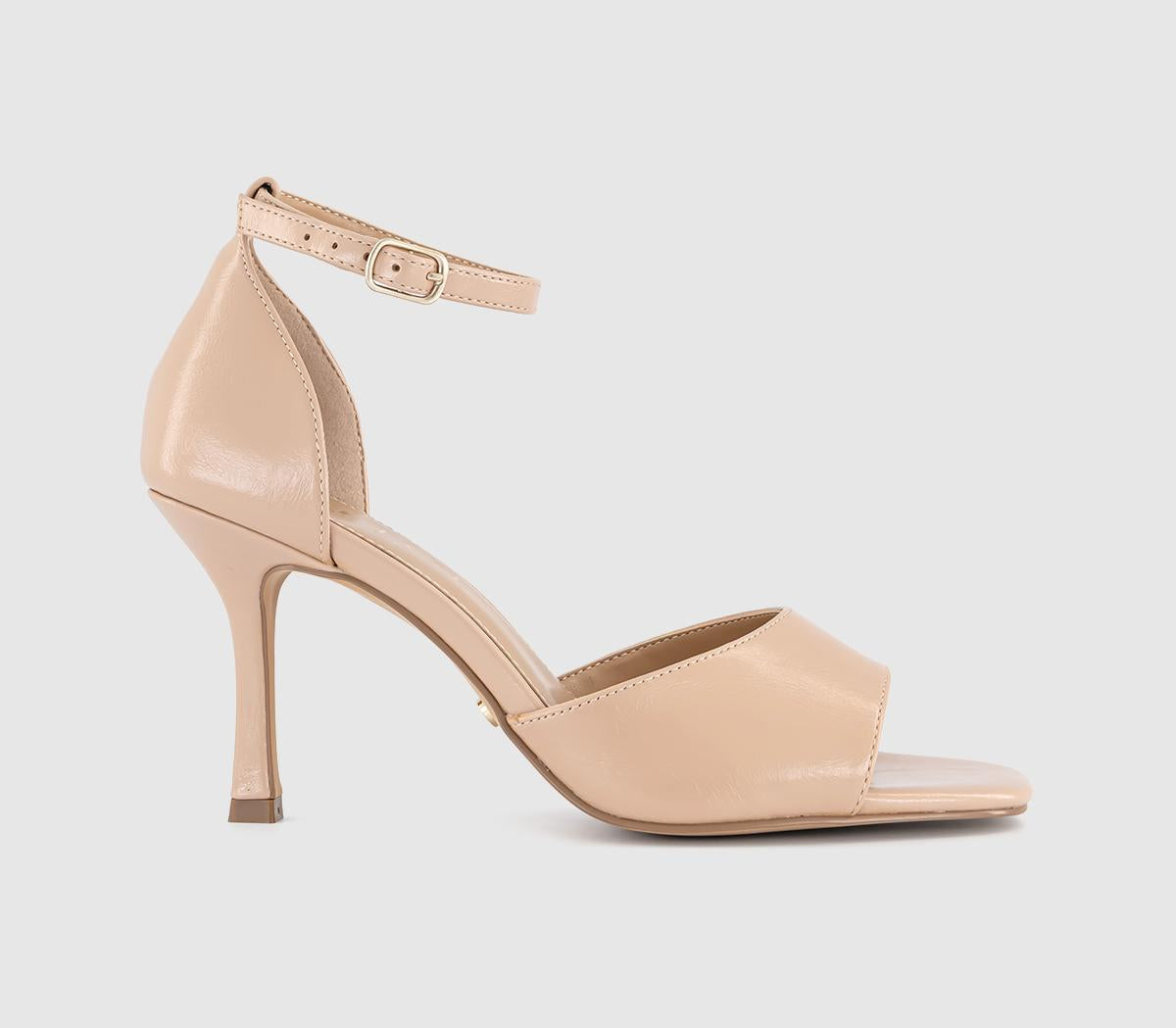 Womens OFFICE Harper Two Part Heeled Sandals Neutral