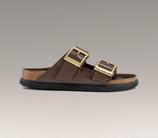 Womens BIRKENSTOCK Arizona Droplet Sandals Carafe High Shine