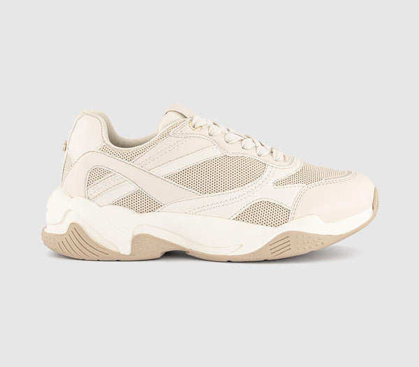 Womens OFFICE Tribeca Runner Trainers Beige