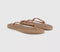 Womens Havaianas Slim Logo Metallic Flip Flops Rose Gold