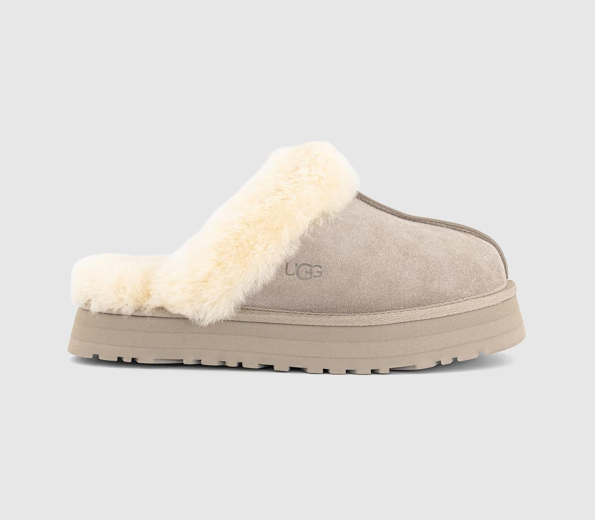 Womens UGG Disquette Slippers Putty UK Size 7