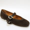 Womens OFFICE Flavour Suede Mary Jane Ballet Pumps Brown Suede UK Size 3