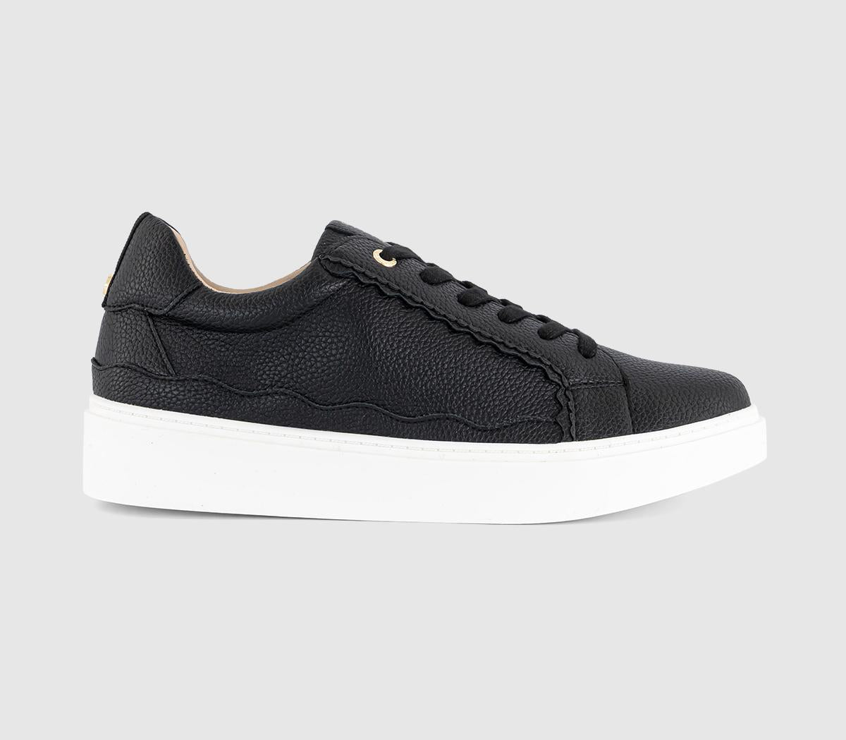 OFFICE Tulum Scalloped Trainers Black
