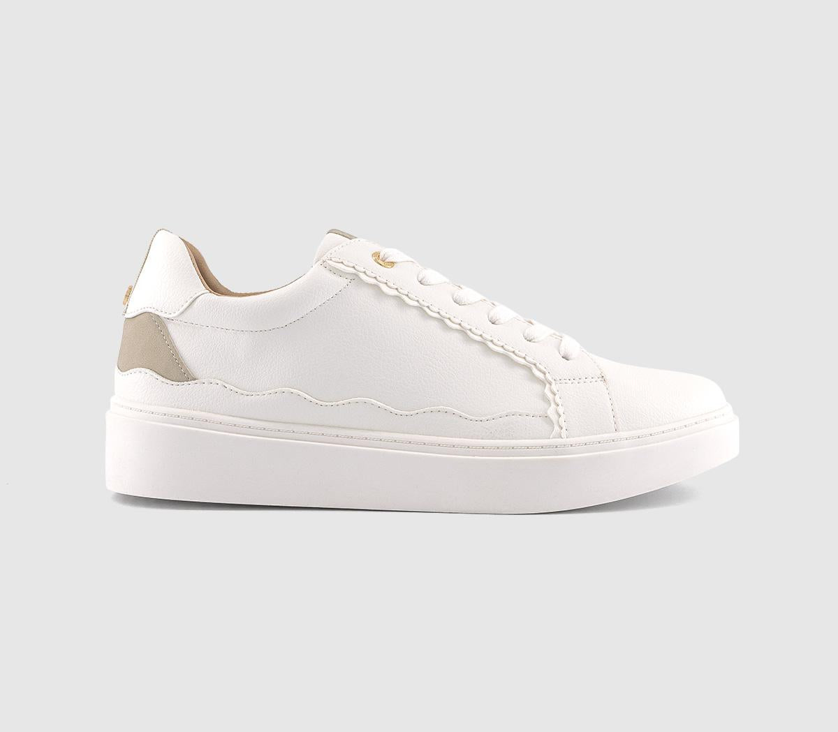 OFFICE Tulum Scalloped Trainers White