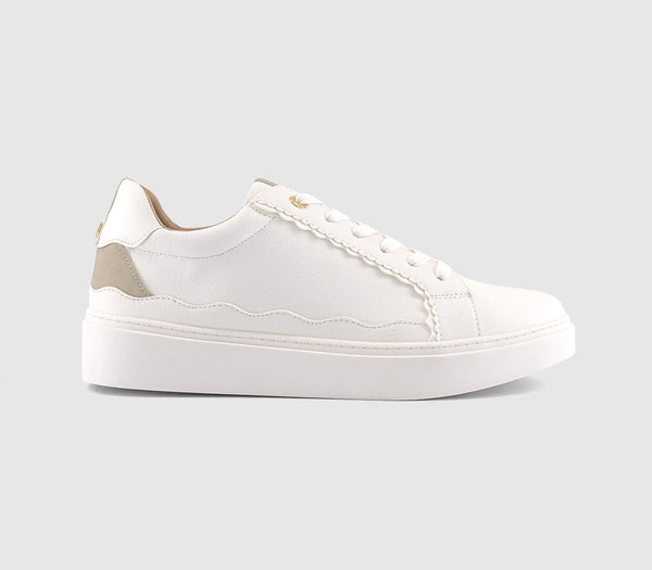OFFICE Tulum Scalloped Trainers White