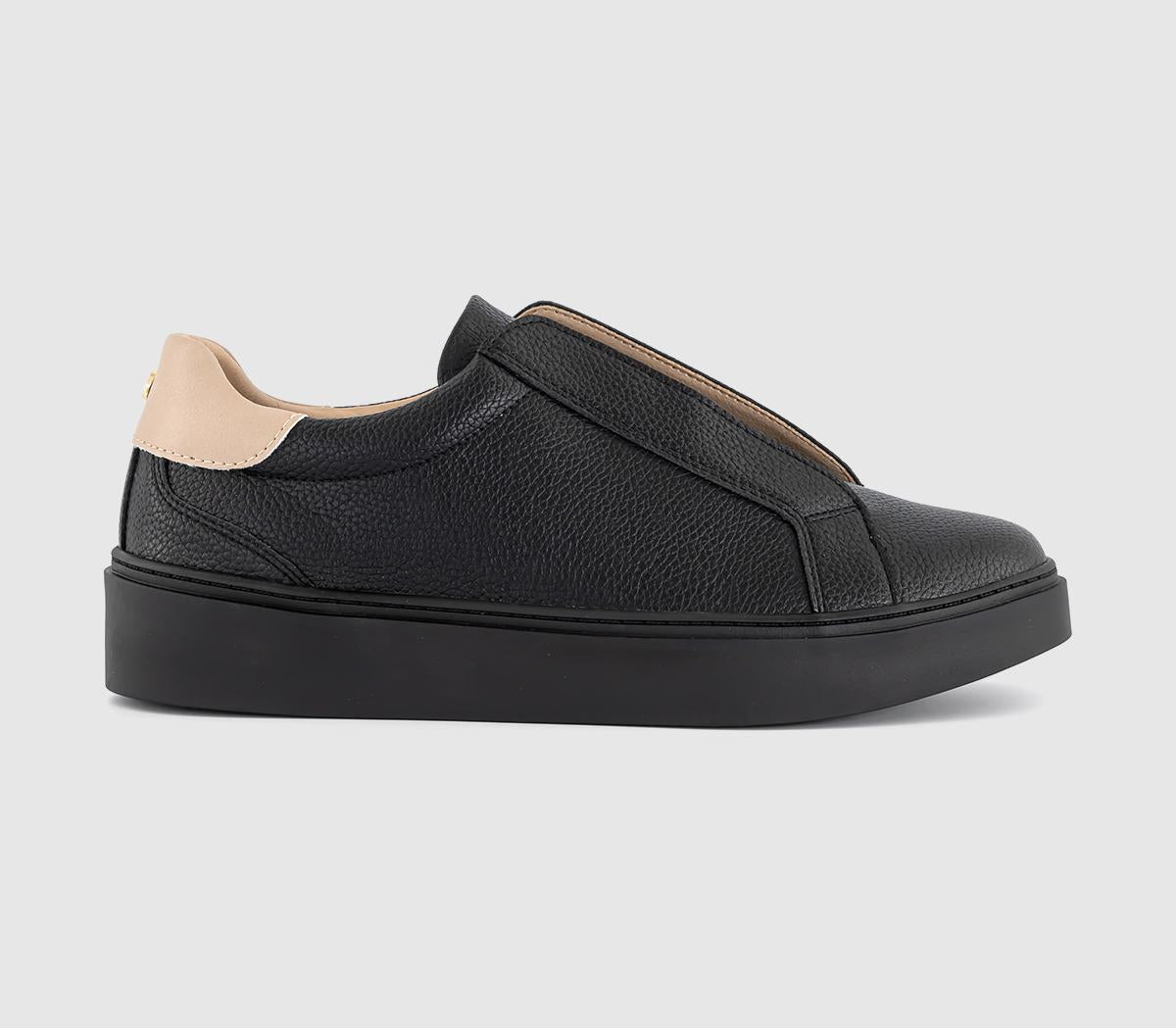Womens OFFICE Treacle Slip On Cup Sole Trainers Black