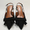 Womens OFFICE Magical Bow Trim Slingback Court Heels Black