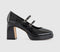 Womens OFFICE Major Double Strap Platform Mary Jane Heels Black - OFFCUTS SHOES by OFFICE