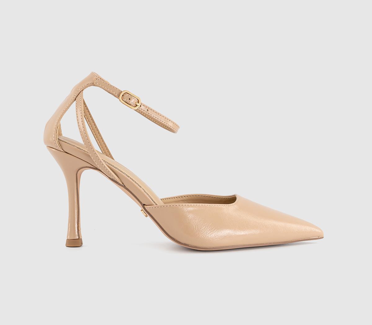 Womens OFFICE Hideaway Two Part Cut Out Court Heels Blush