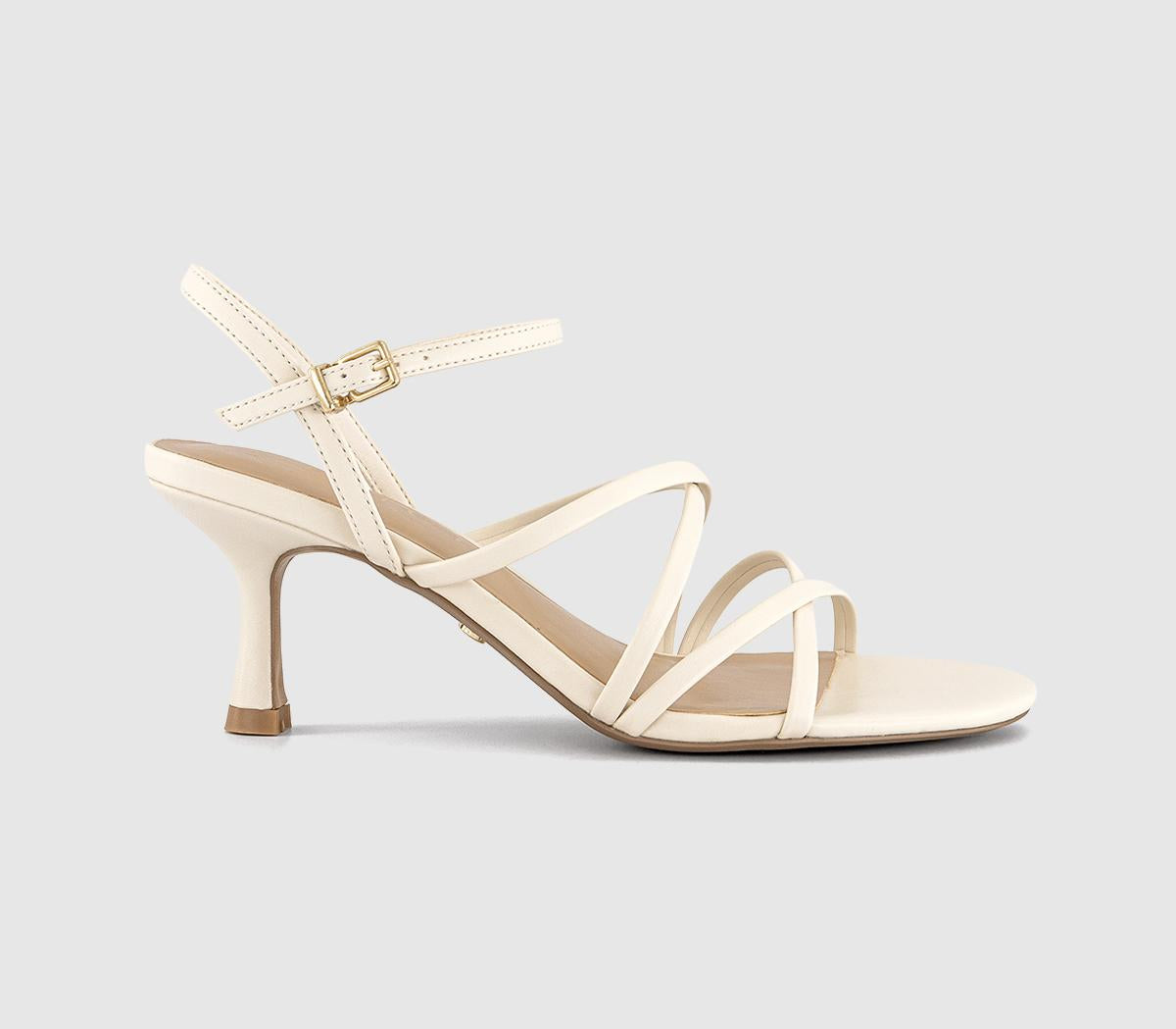 Womens OFFICE Mojo Strappy Heeled Sandals Off White