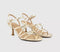 Womens OFFICE Mojo Strappy Heeled Sandals Gold