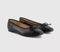 Womens OFFICE Fran Toecap Round Toe Ballet Pumps Black