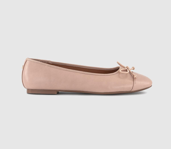 Womens OFFICE Fran Toecap Round Toe Ballet Pumps Blush