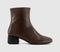 Womens Vagabond Shoemakers Livia Ankle Boots Chocolate Leather