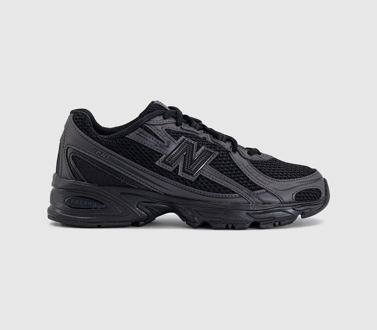 Kids New Balance 740 Junior Trainers Black Cement