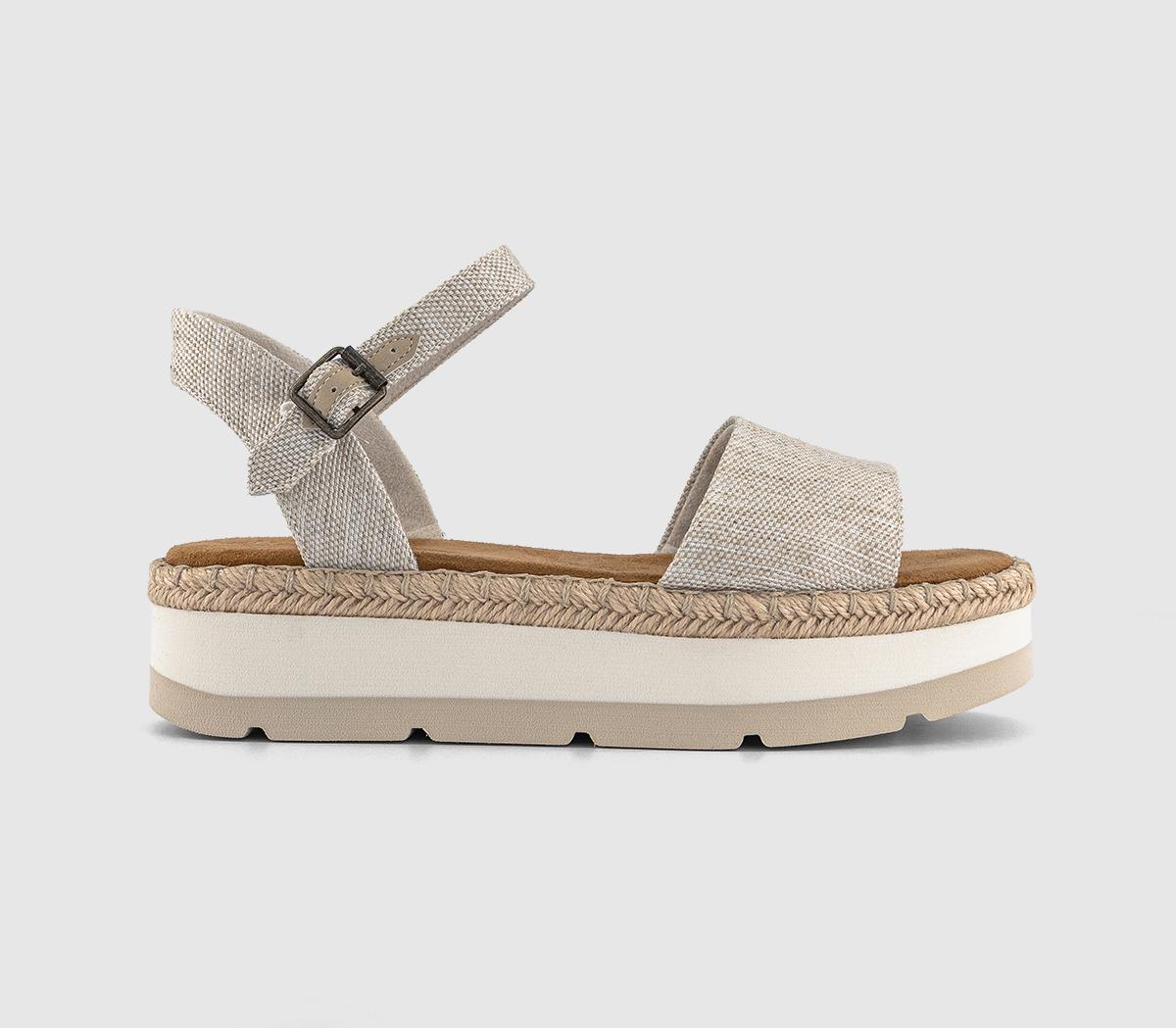 Womens TOMS Ronan Sandals Natural Yarn Undyed