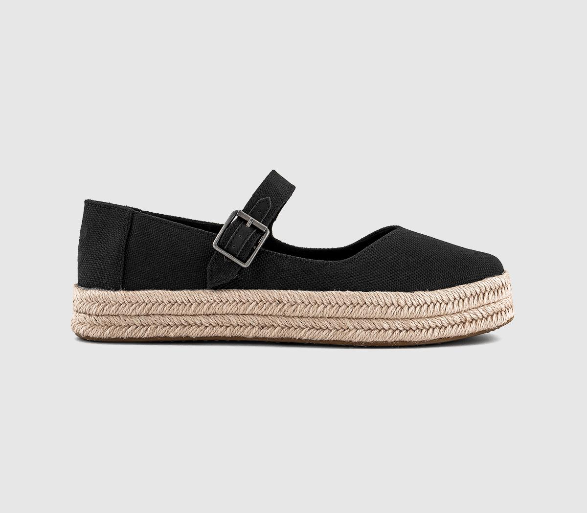 Womens, TOMS, Carolina Mary Jane Shoes, Black