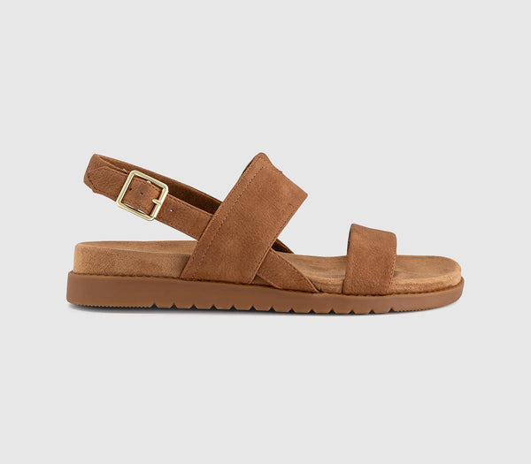 Womens TOMS Marin Sandals Brown Sugar Nubuck Pu