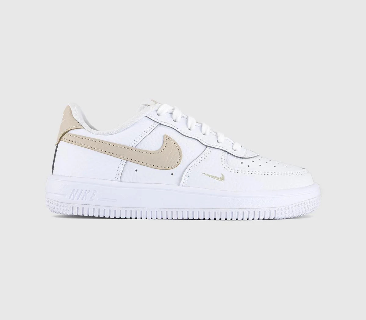 Kids Nike Air Force 1 PS Trainers White Rattan UK Size 12 youth