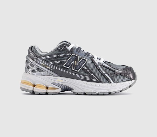 Kids New Balance 1906 Youth Trainers Dark Silver Metallic