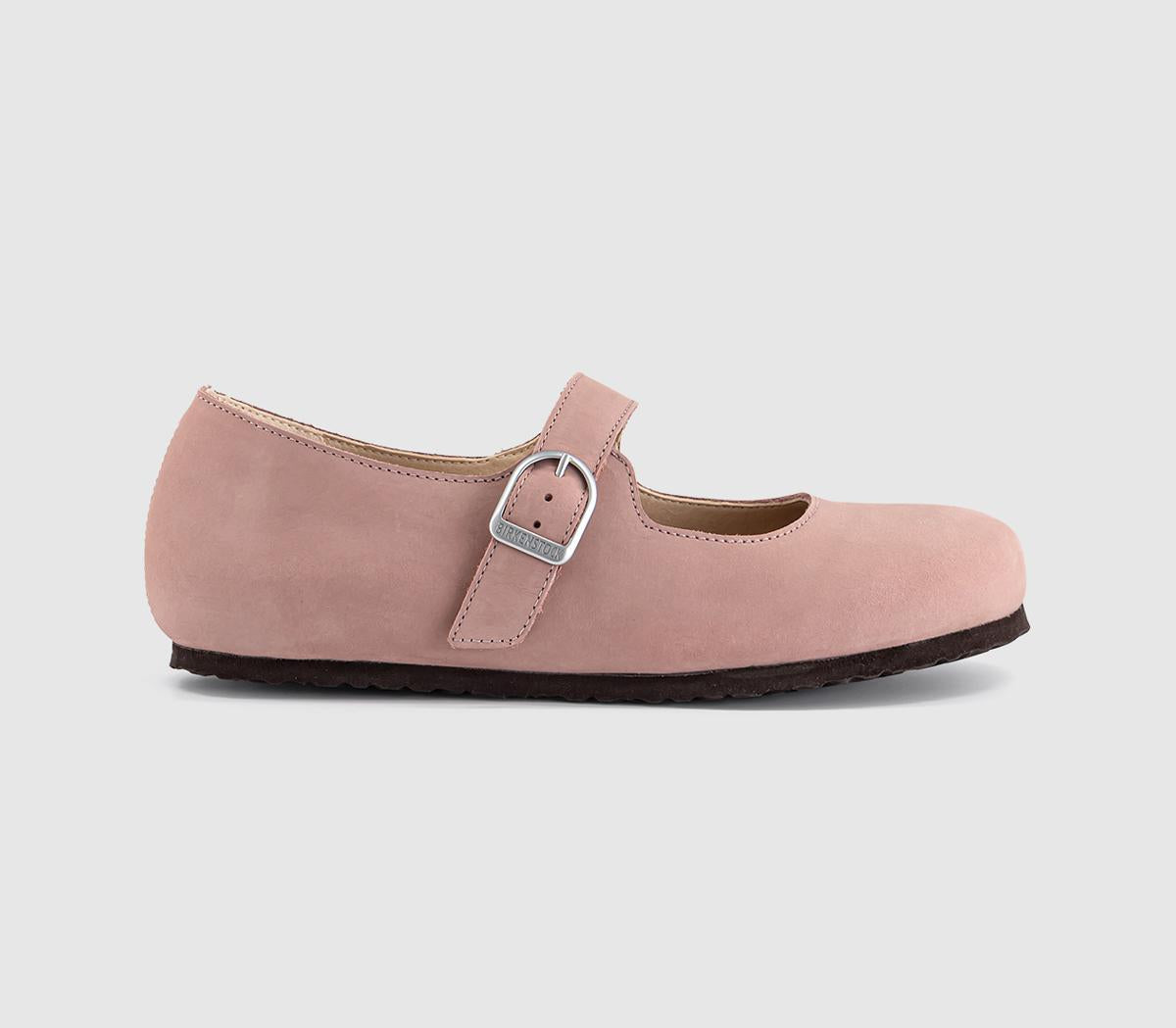Womens BIRKENSTOCK Santa Clarita Mary Janes Pink Clay Nubuck