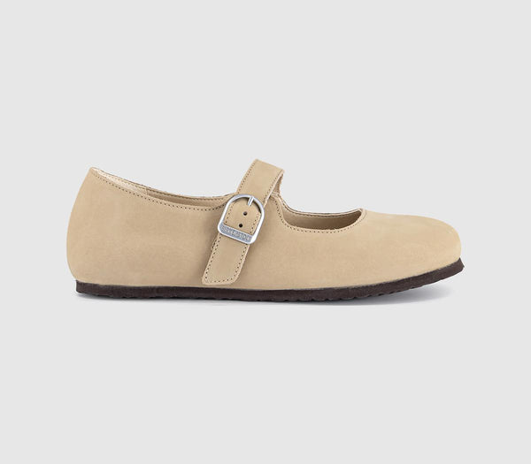 Womens BIRKENSTOCK Santa Clarita Mary Janes Sandcastle Nubuck