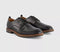 Mens OFFICE Magnus Round Toe Derby Shoes Black Leather