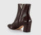 Womens OFFICE Alicia Smart Block Heel Boots Dark Choc