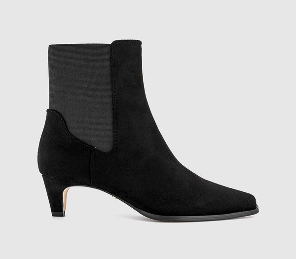 Womens OFFICE Ambitious Chelsea Kitten Heel Boots Black