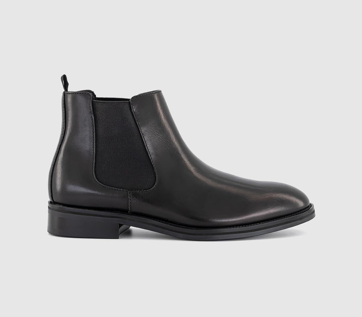 Mens OFFICE Barlow Chelsea Boots Black Leather
