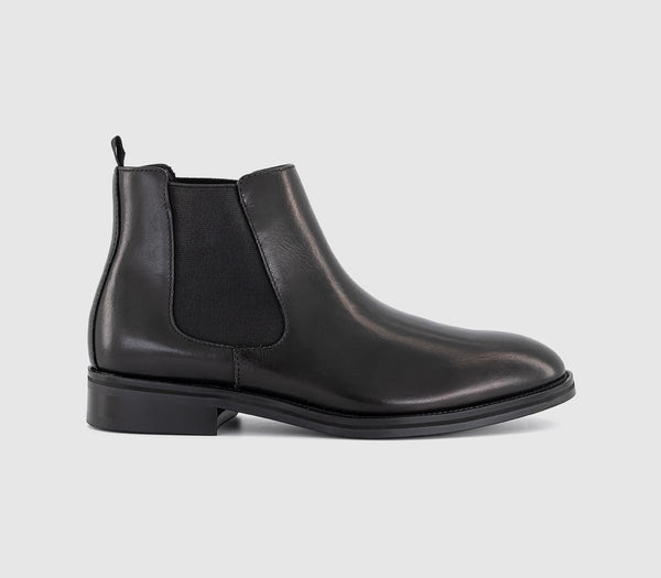 Mens OFFICE Barlow Chelsea Boots Black Leather