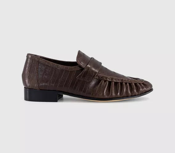 Womens Tony Bianco Gatsby Loafer Brown Anguille UK Size 5