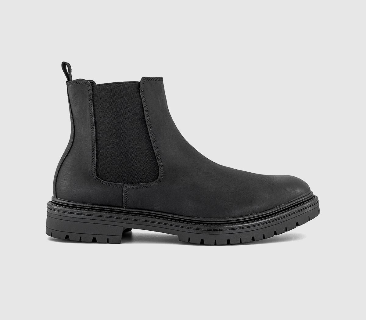 Mens OFFICE Baldwin Chunky Chelsea Boot Black