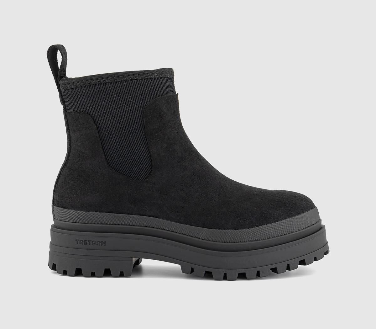 Womens Tretorn Cela Hybrid Chelsea Boots Black