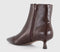 Womens OFFICE Alessia Kitten Heel Ankle Boots Burgundy