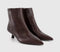 Womens OFFICE Alessia Kitten Heel Ankle Boots Burgundy