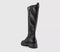 Womens OFFICE Kody Knee High Chelsea Boots Black Leather