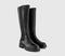 Womens OFFICE Kody Knee High Chelsea Boots Black Leather
