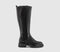 Womens OFFICE Kody Knee High Chelsea Boots Black Leather