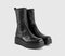 Womens Vagabond Shoemakers Tara Stretch Platform Chelsea Boots Black Leather